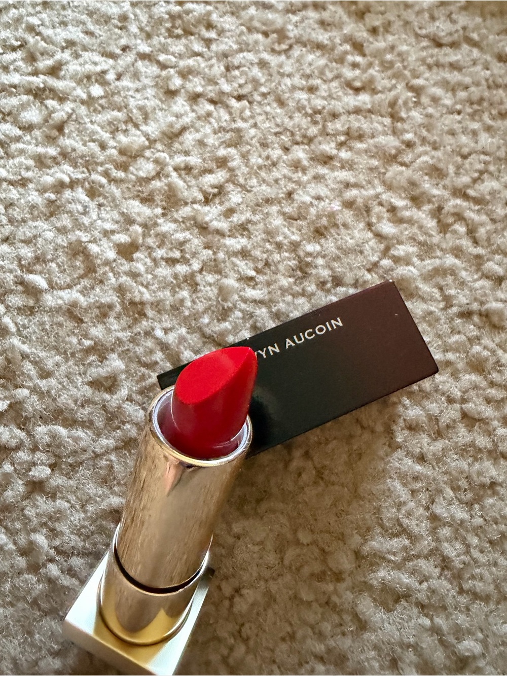 New with out box: Kevyn Aucoin Red Cream Lipstick in the shade Carliana